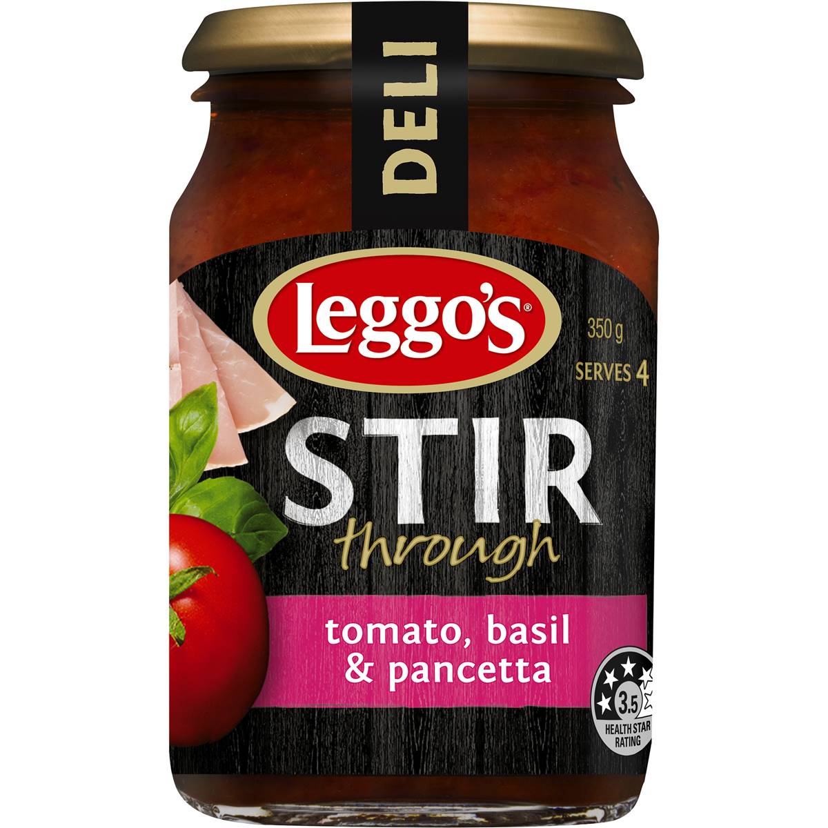 Leggo's Stir Through Tomato Basil & Pancetta 350g Woolworths