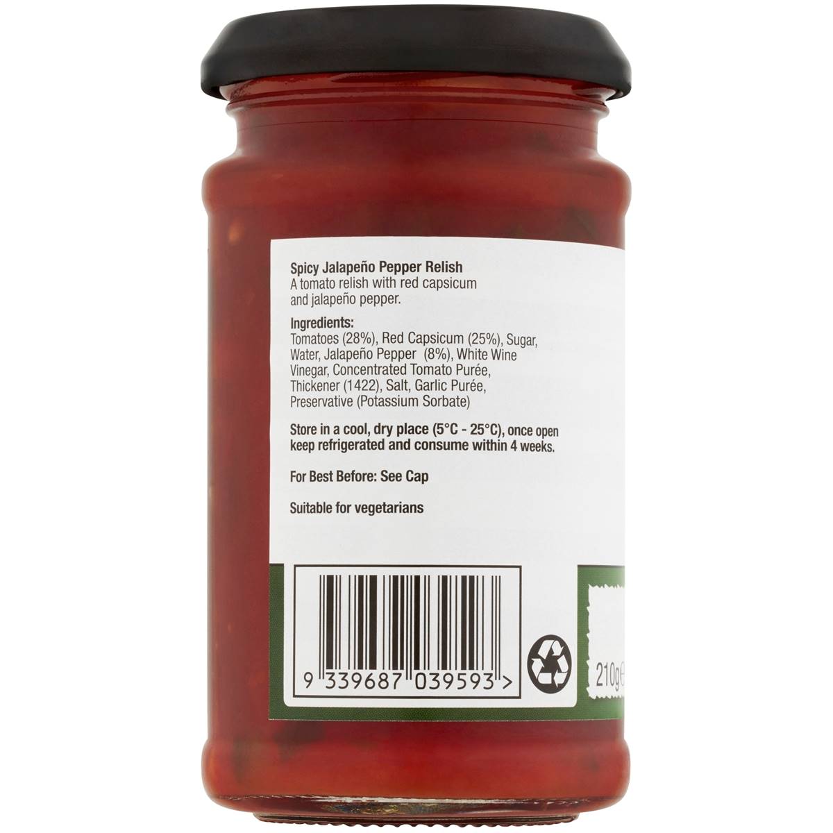 Burgess Spicy Jalapeno Pepper Relish 210g Woolworths