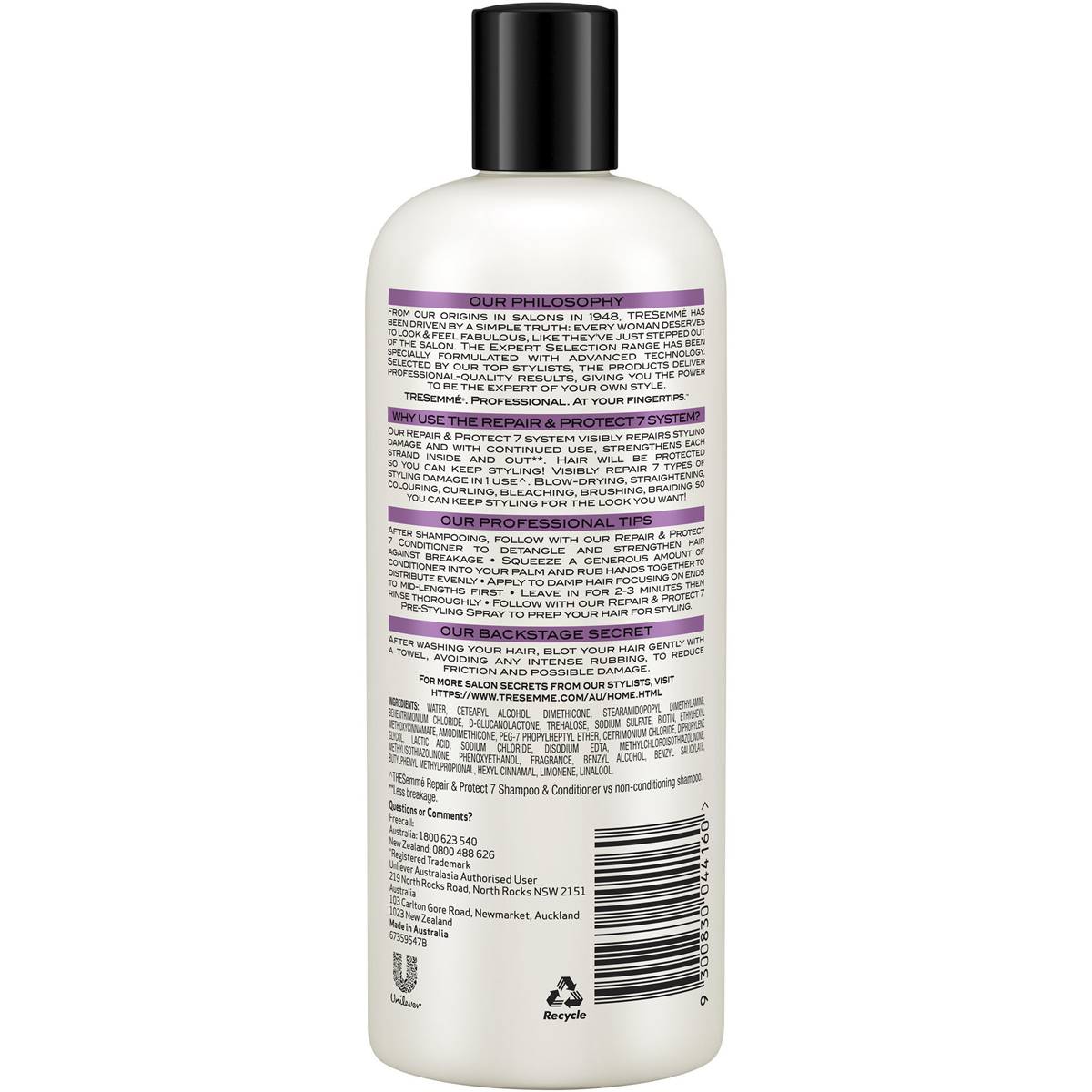 Tresemme Repair And Protect 7 Conditioner 390ml Woolworths 8084