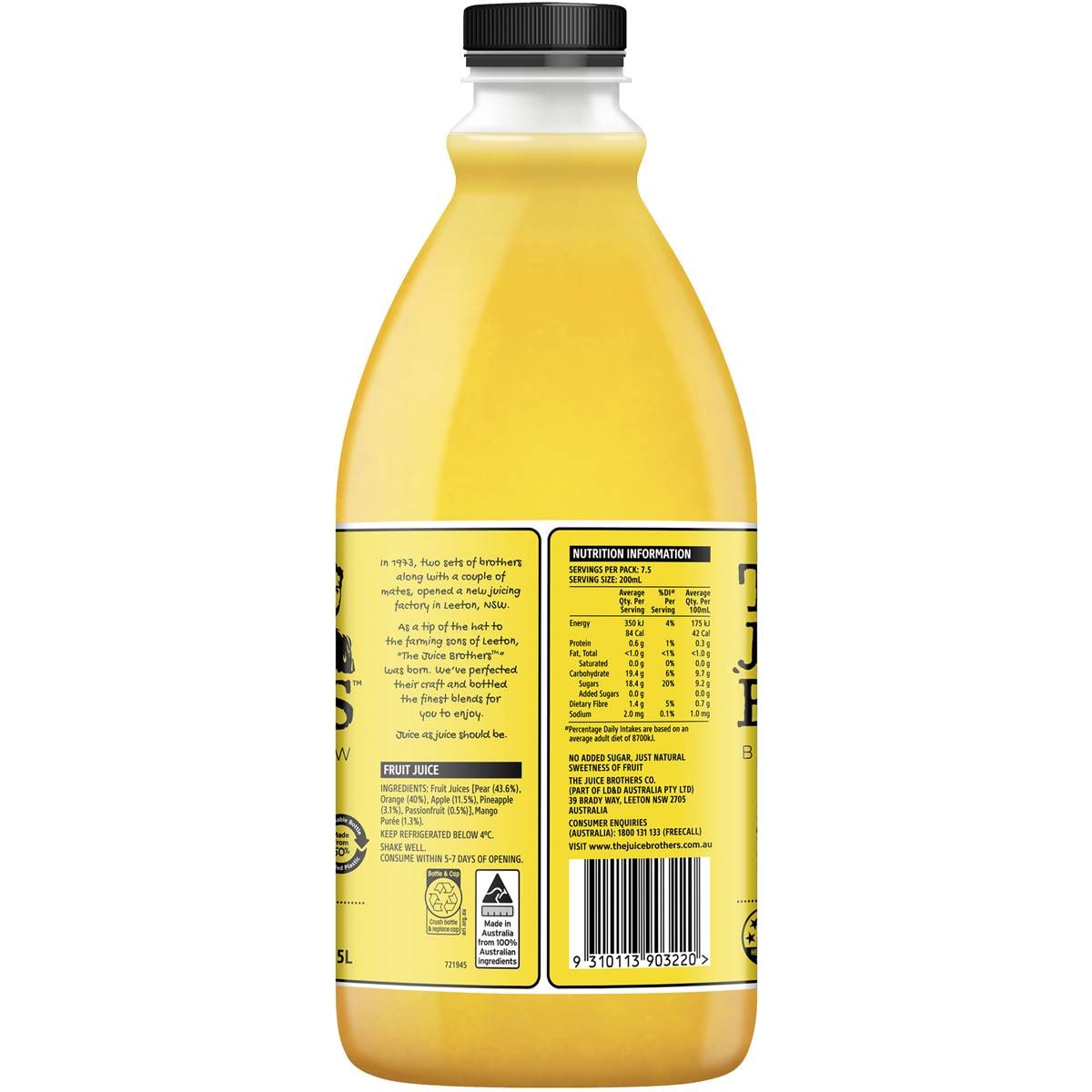 The Juice Brothers Morning Start 1.5l Woolworths