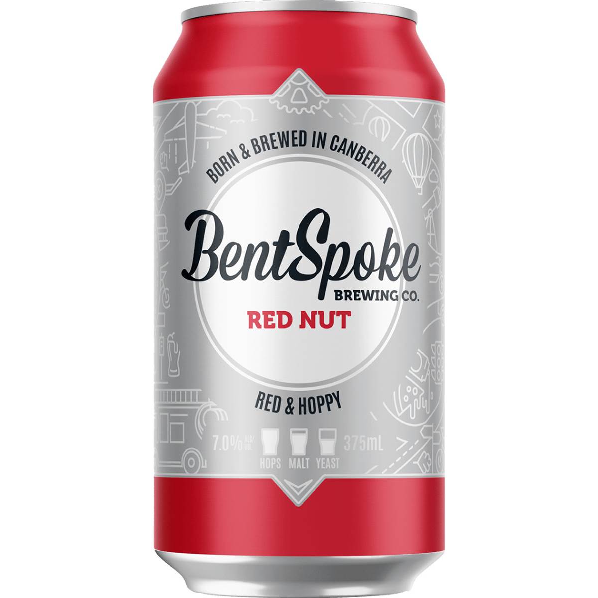 Bentspoke Brewing Co. Red Nut 'red & Hoppy' Can