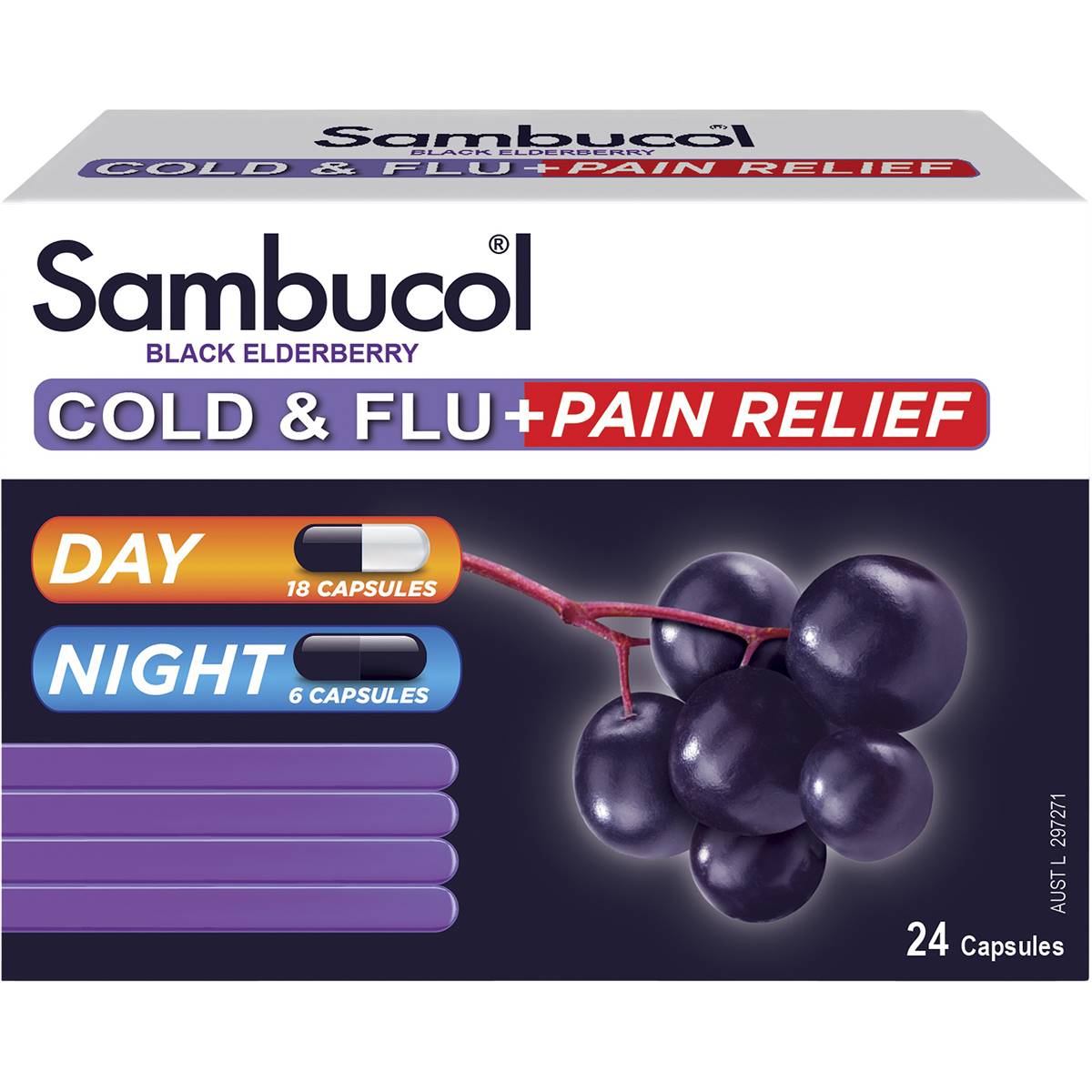 Sambucol Cold & Flu Plus Pain Relief 120ml Woolworths