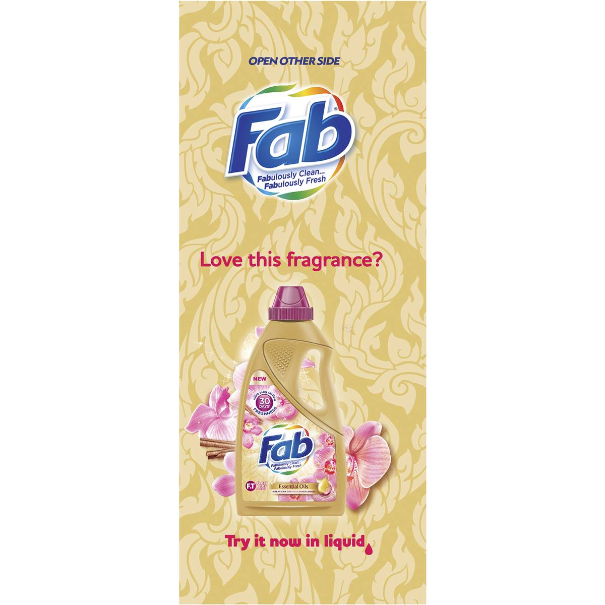 Fab Essential Oils Laundry Detergent Powder Orchid 1.8kg Woolworths