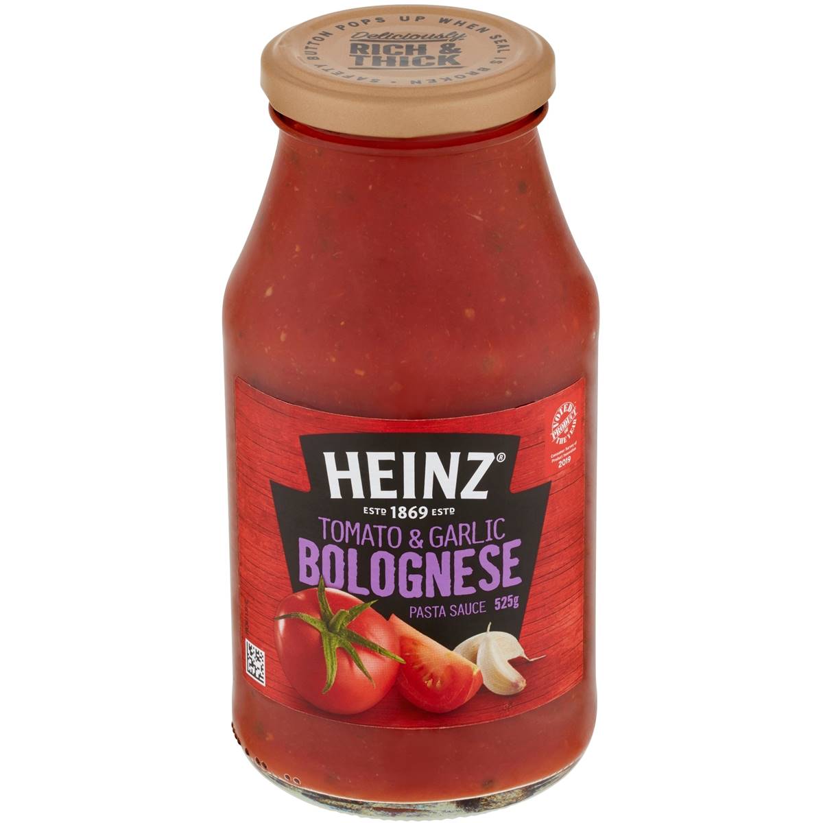 Heinz Pasta Sauce Tom&grlc Blgnse 525g | Woolworths