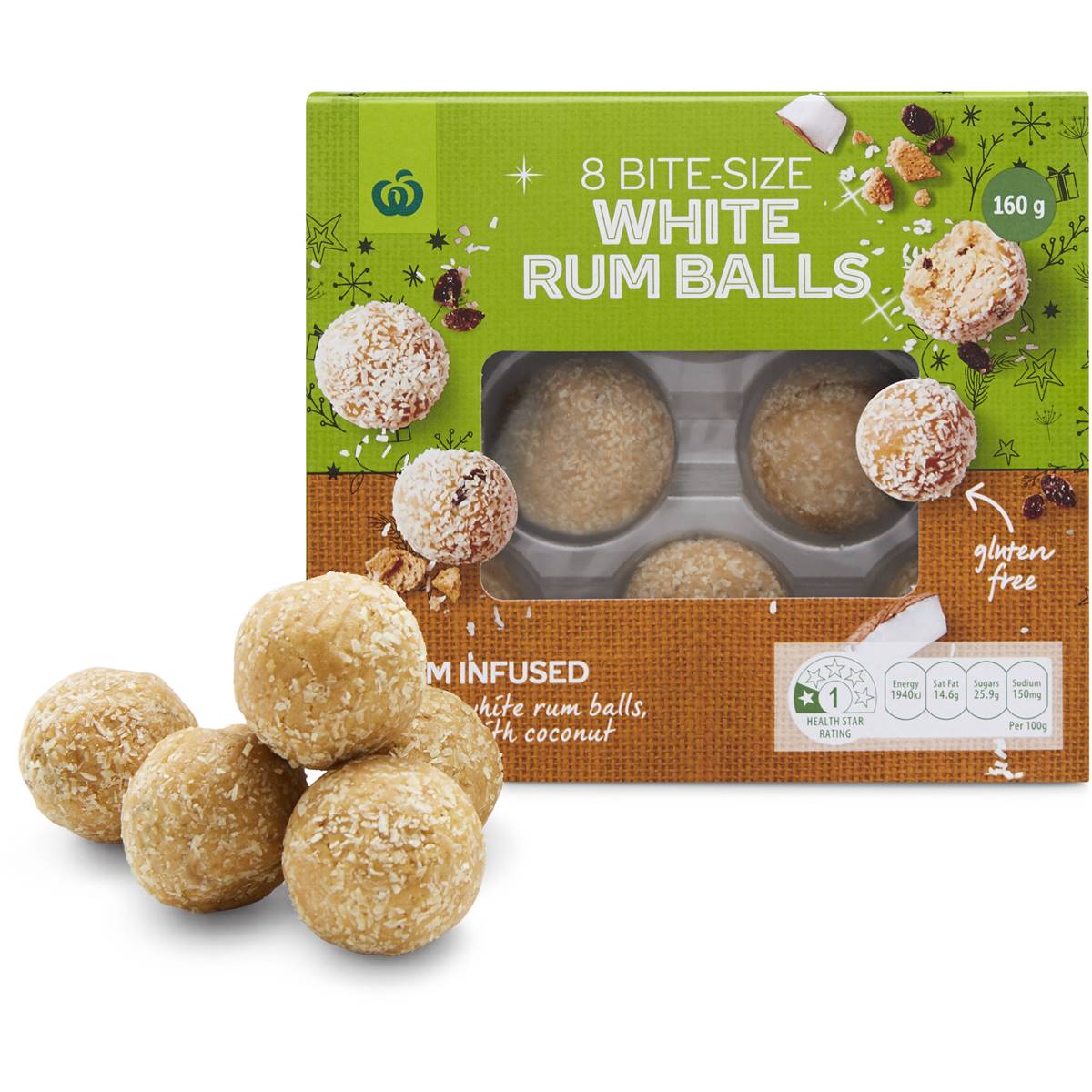 Woolworths White Rum Balls
