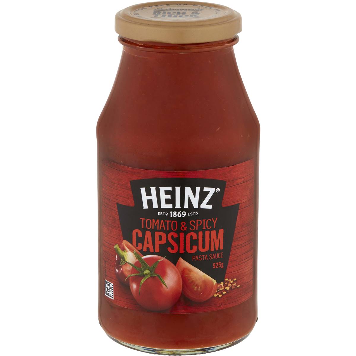 Heinz Pasta Sauce Tomato & Spicy Capsicum 525g | Woolworths