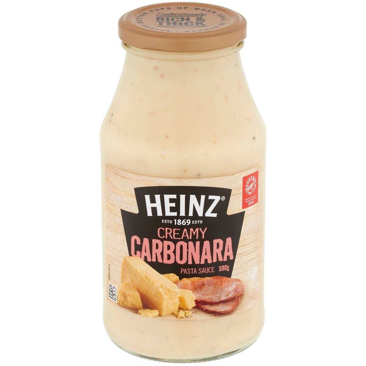 Heinz Pasta Sauce Creamy Carbonara 500g Woolworths