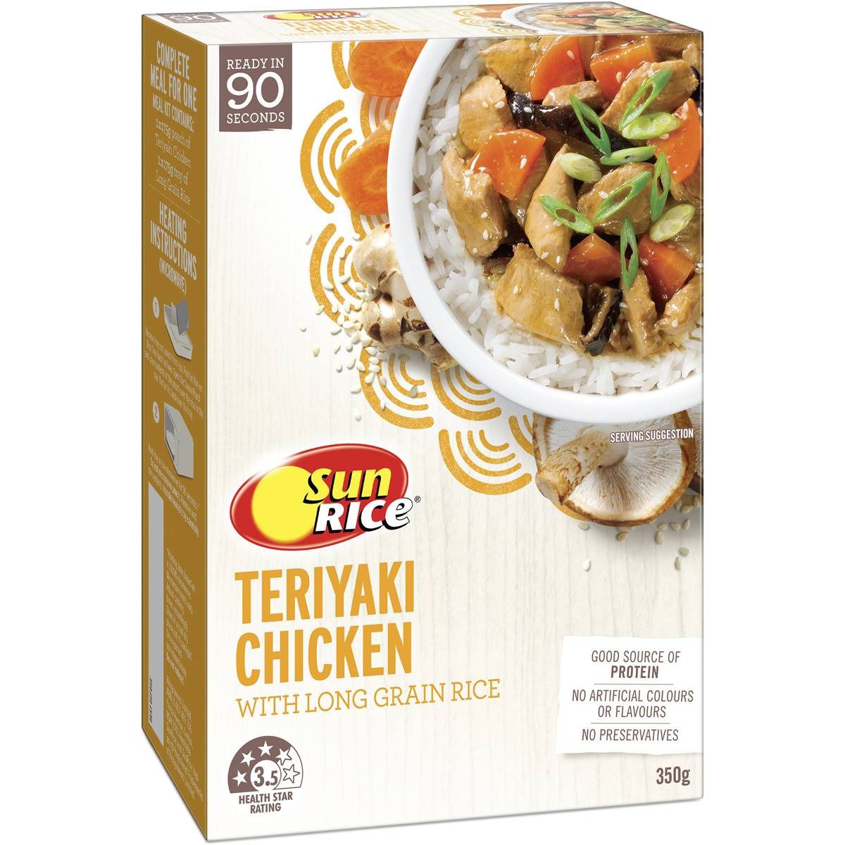 Sunrice Teriyaki Chicken & Rice 350g Woolworths