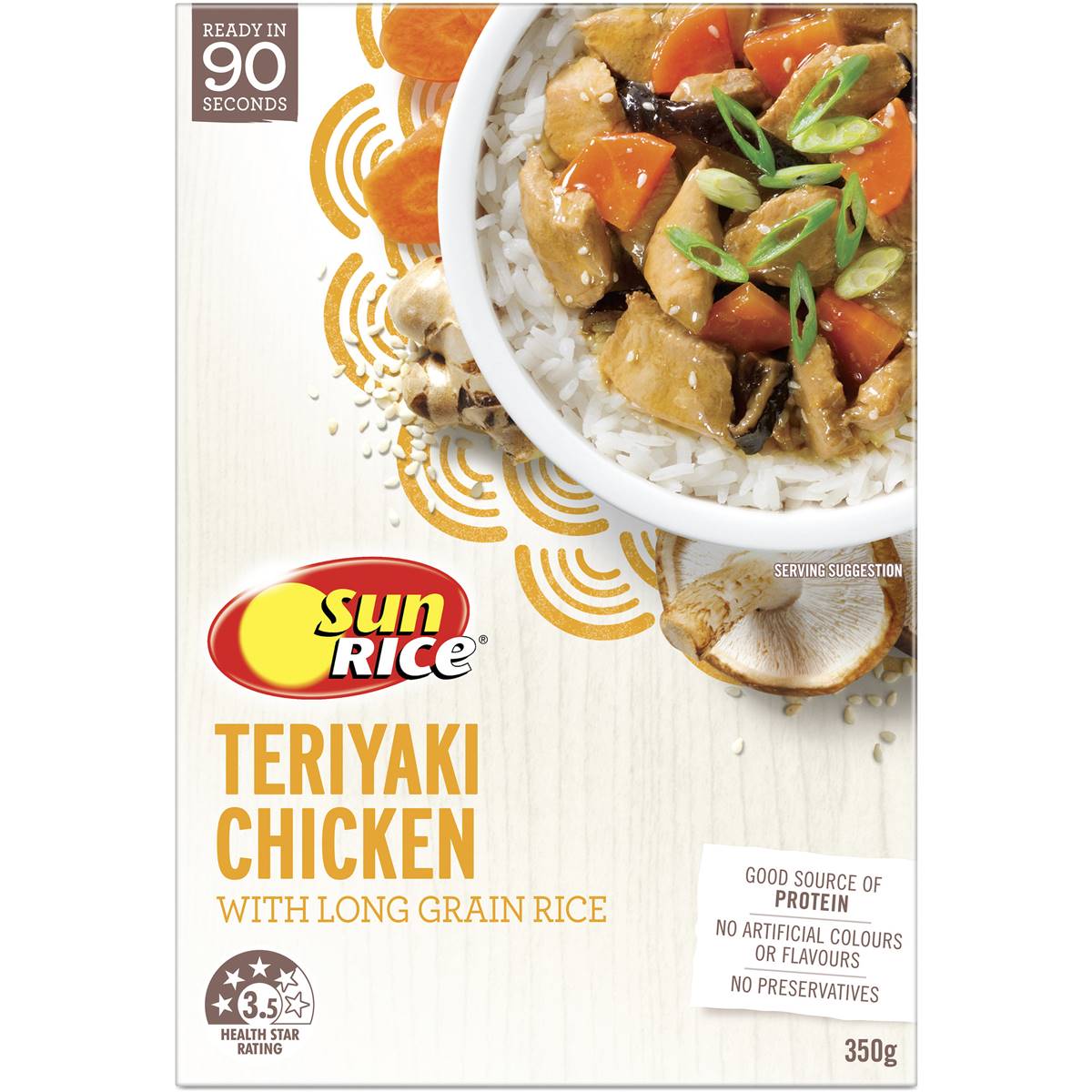 Sunrice Teriyaki Chicken & Rice 350g | Woolworths