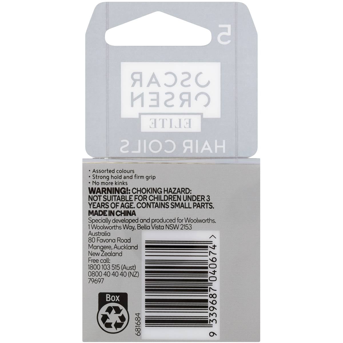 Oscar Orsen Hair Coils Metallic 5 Pack Woolworths