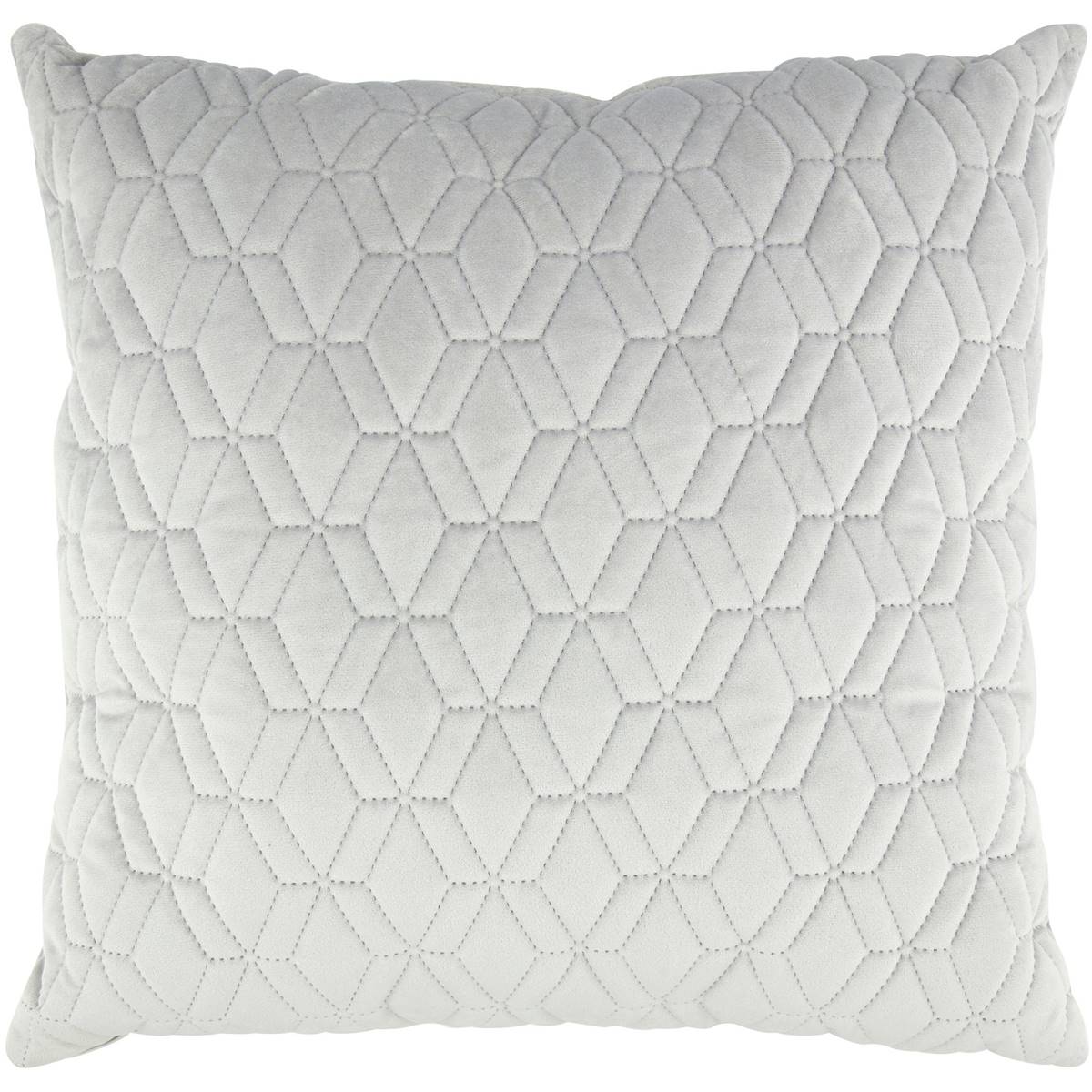 Inspire Pinsonic Velvet Cushion Grey Each | Woolworths