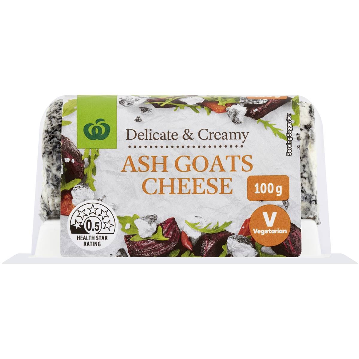 Woolworths Ash Goats Cheese 100g Woolworths