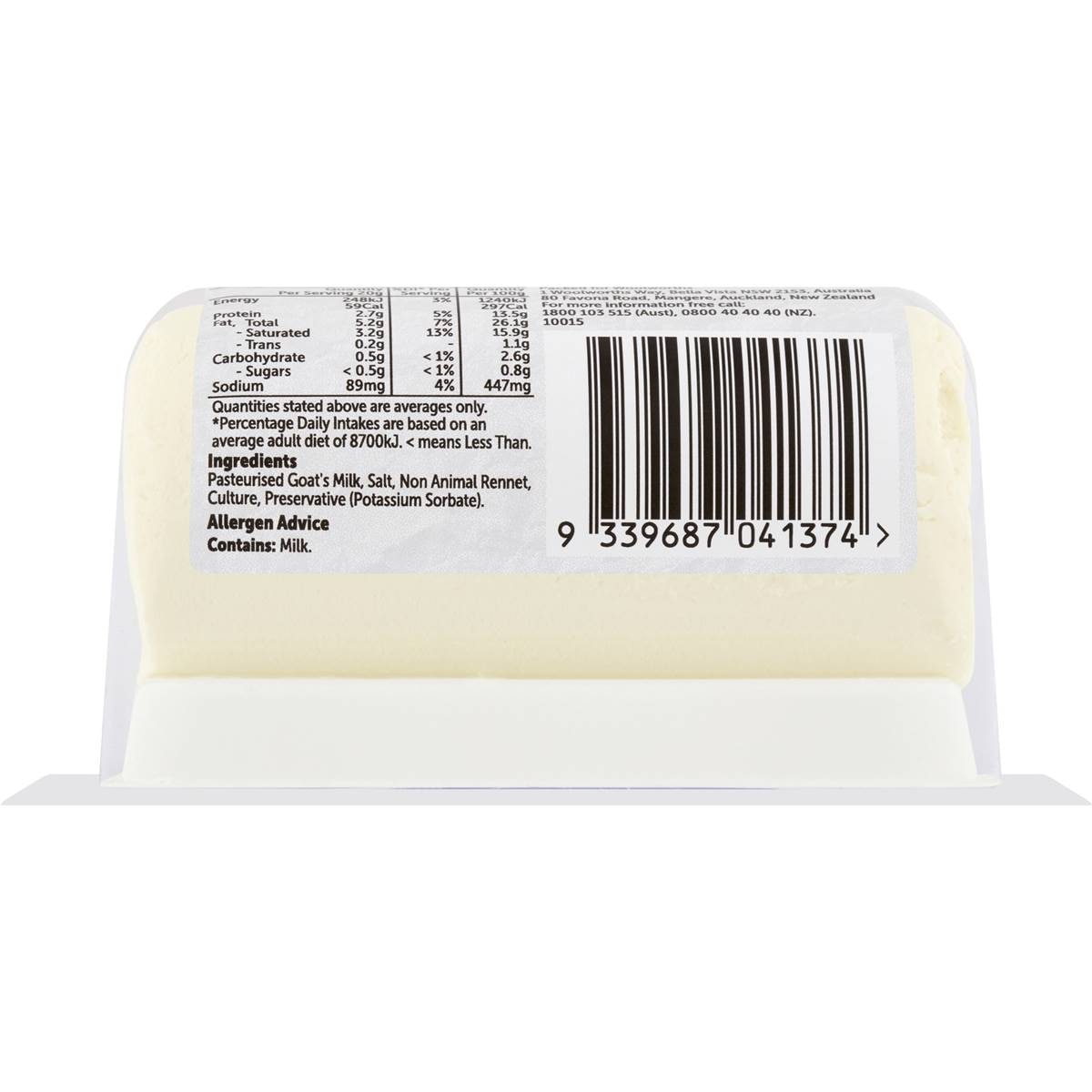 Woolworths Goats Cheese 100g Woolworths