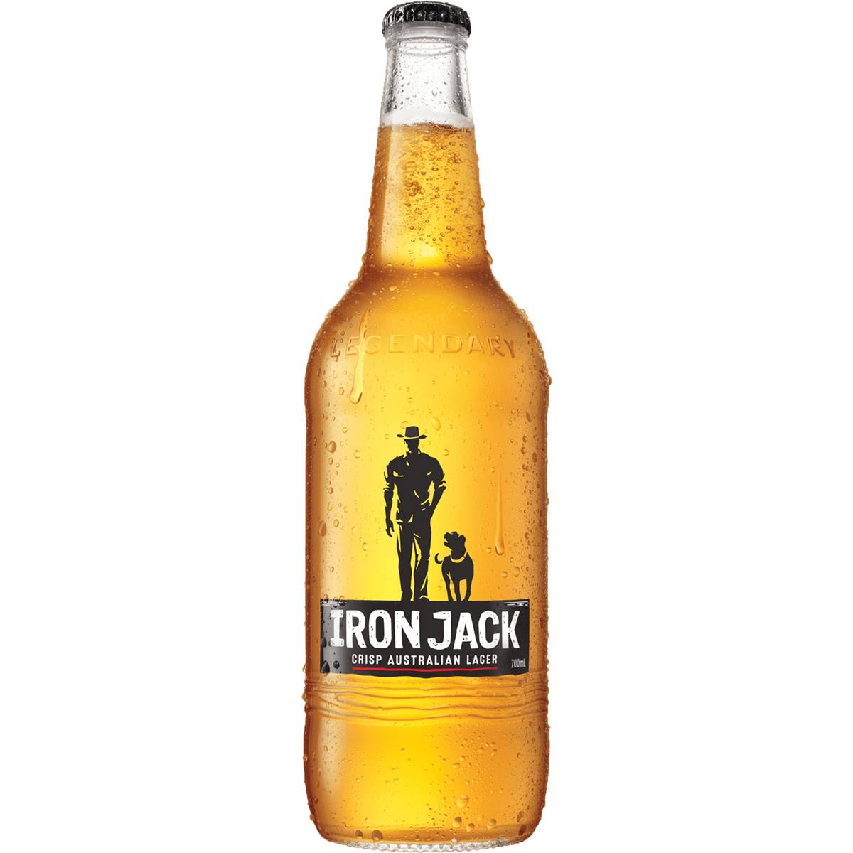 Iron Jack Crisp Australian Lager Bottle 700ml Woolworths