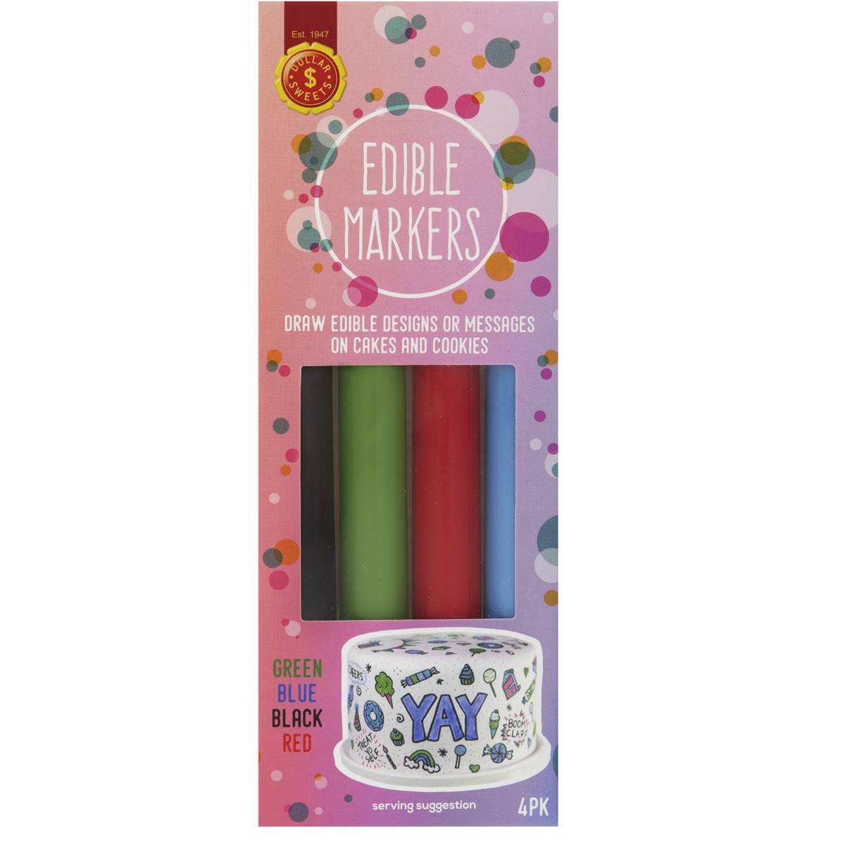 Dollar Sweets Edible Markers