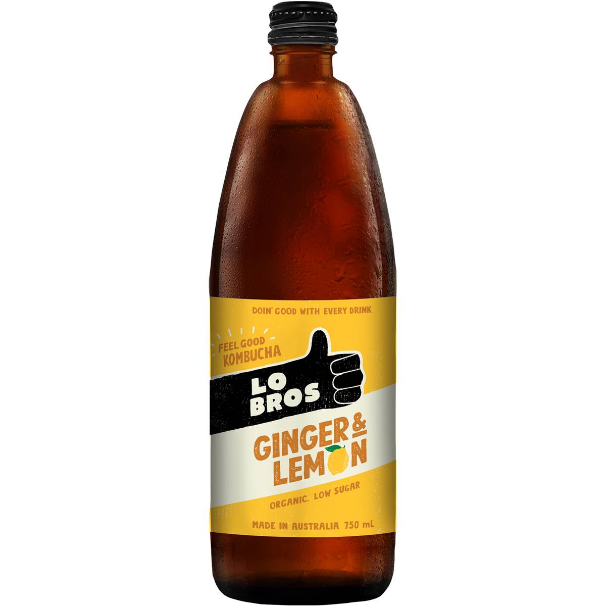 Lo Bros Organic Kombucha Ginger & Lemon
