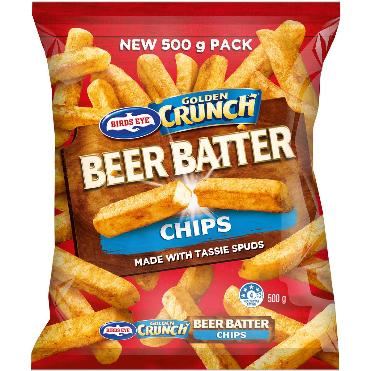 Birds Eye Golden Crunch Frozen Chips In Beer Batter 500g | Woolworths