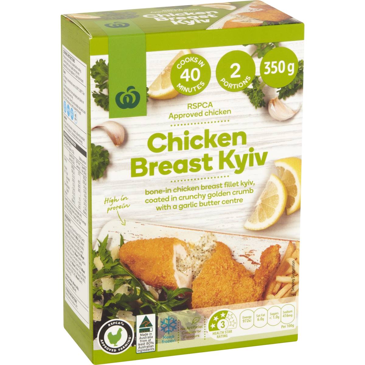 Woolworths Chicken Breast Kiev 350g Woolworths