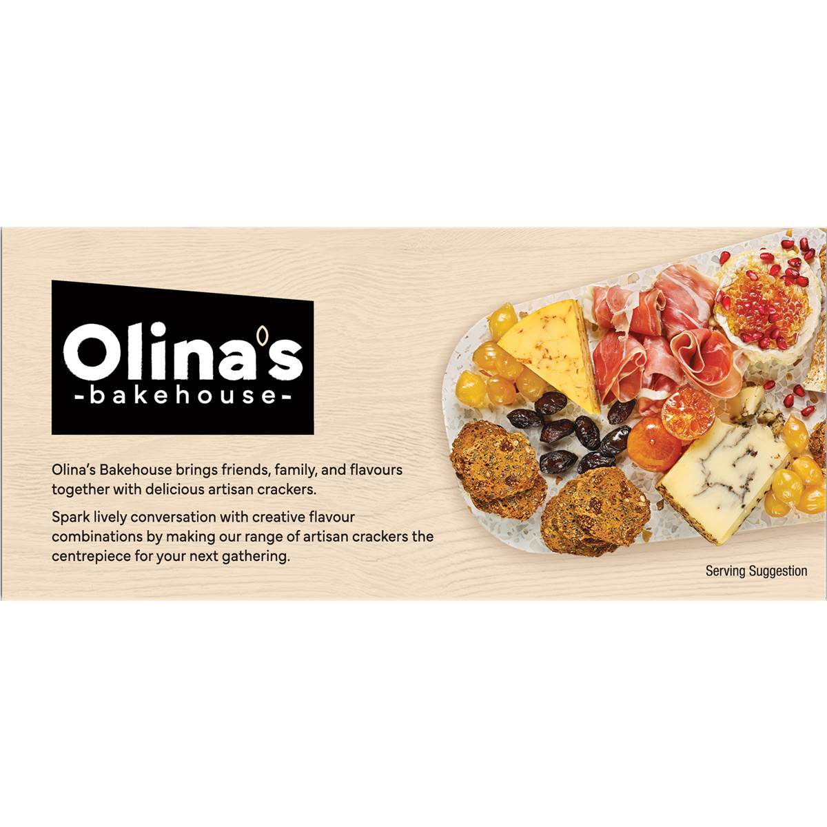 Olina's Bakehouse Gluten Free Sunflower Seed & Fig Cracker 100g