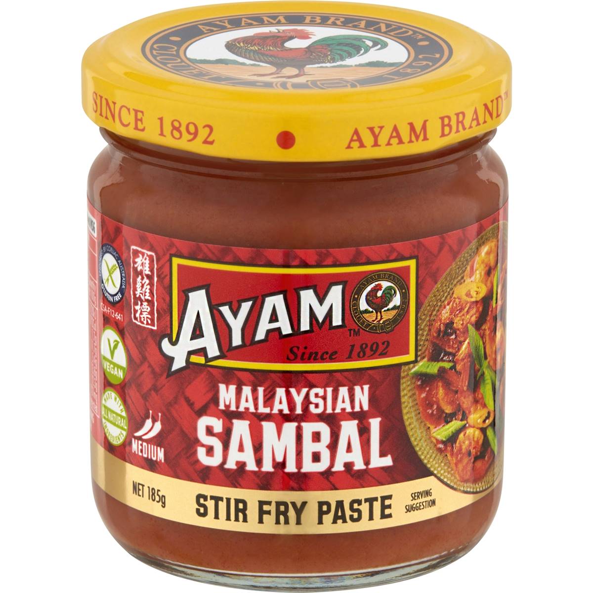 Ayam Malaysian Sambal Stir Fry Paste 185g Woolworths