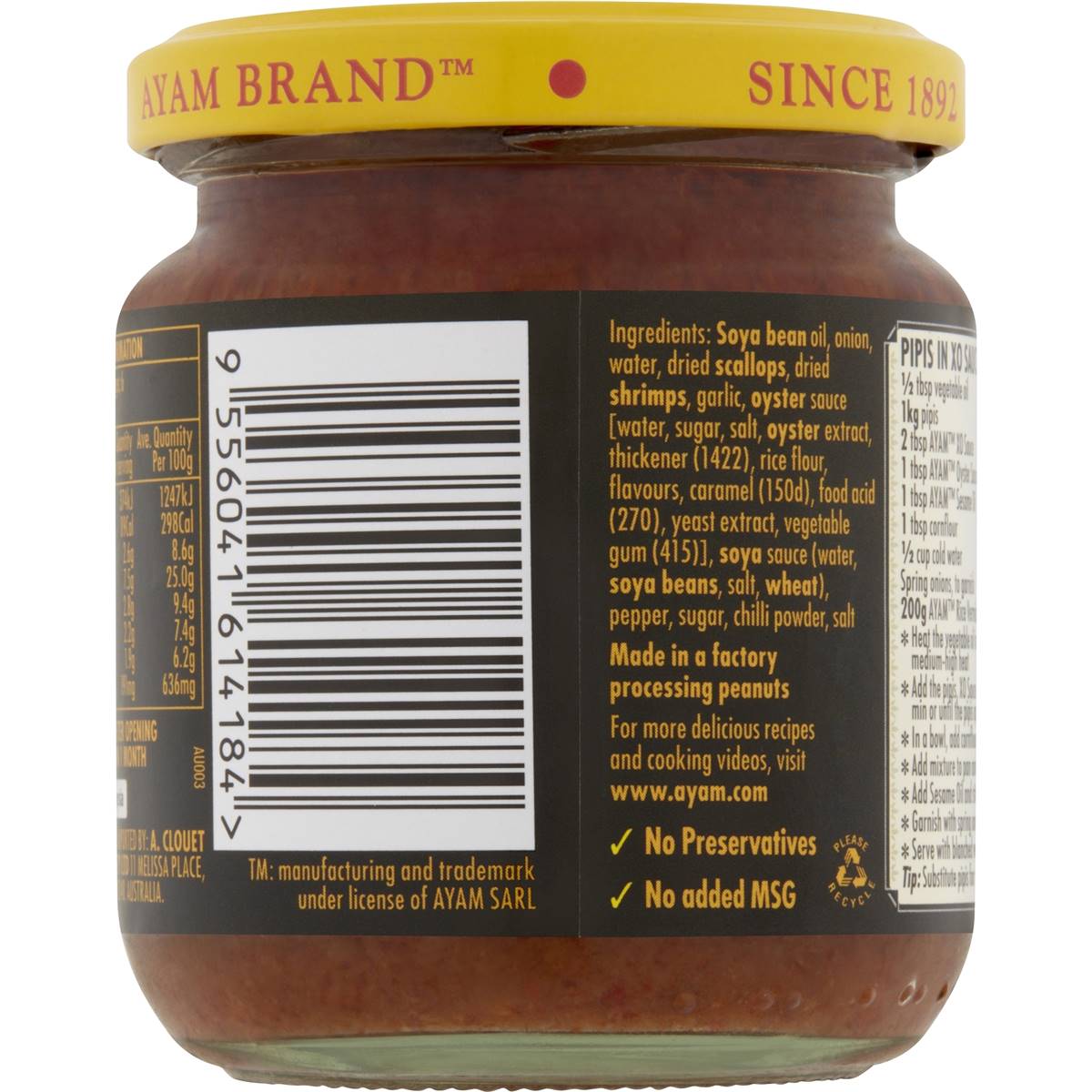 Ayam Xo Sauce 185g Woolworths