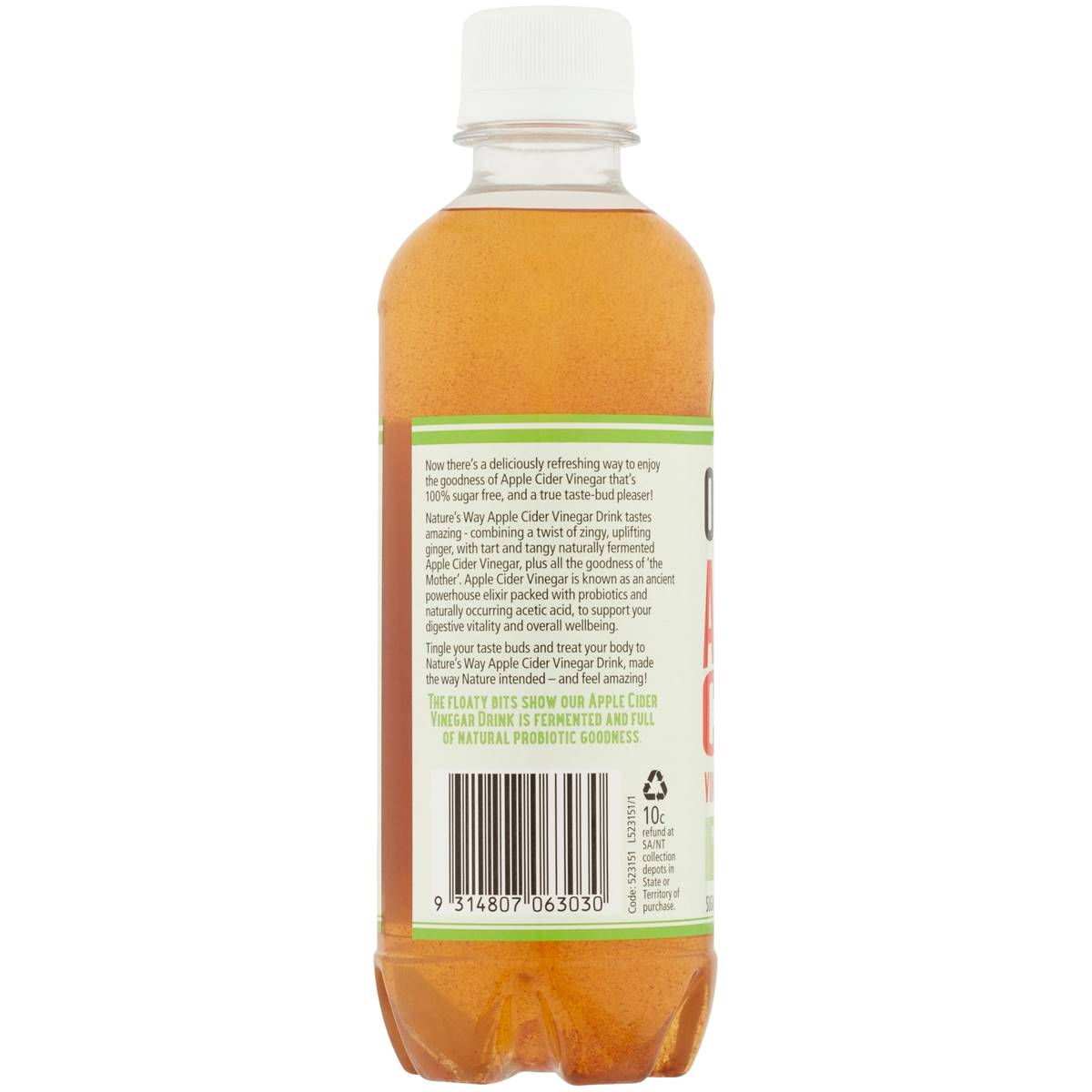 Nature's Way Apple Cider Vinegar Ginger Flavoured Drink 330ml Woolworths