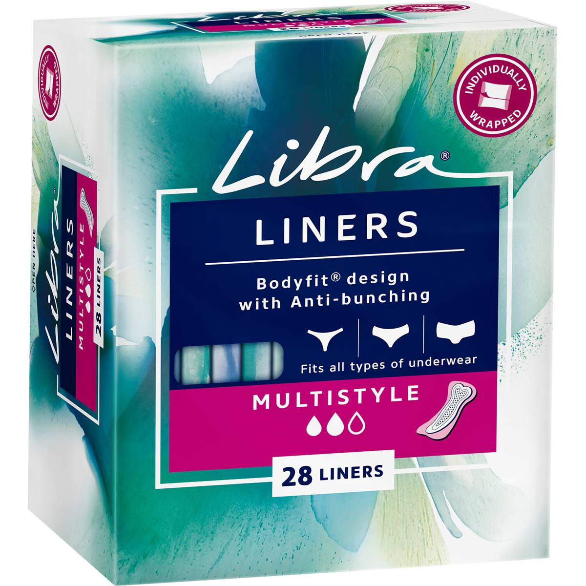 Libra Multi Style Liners 28 Pack Woolworths