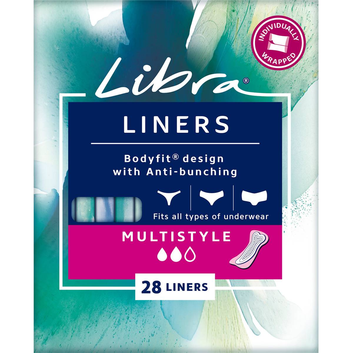 Libra Multi Style Liners 28 Pack Woolworths