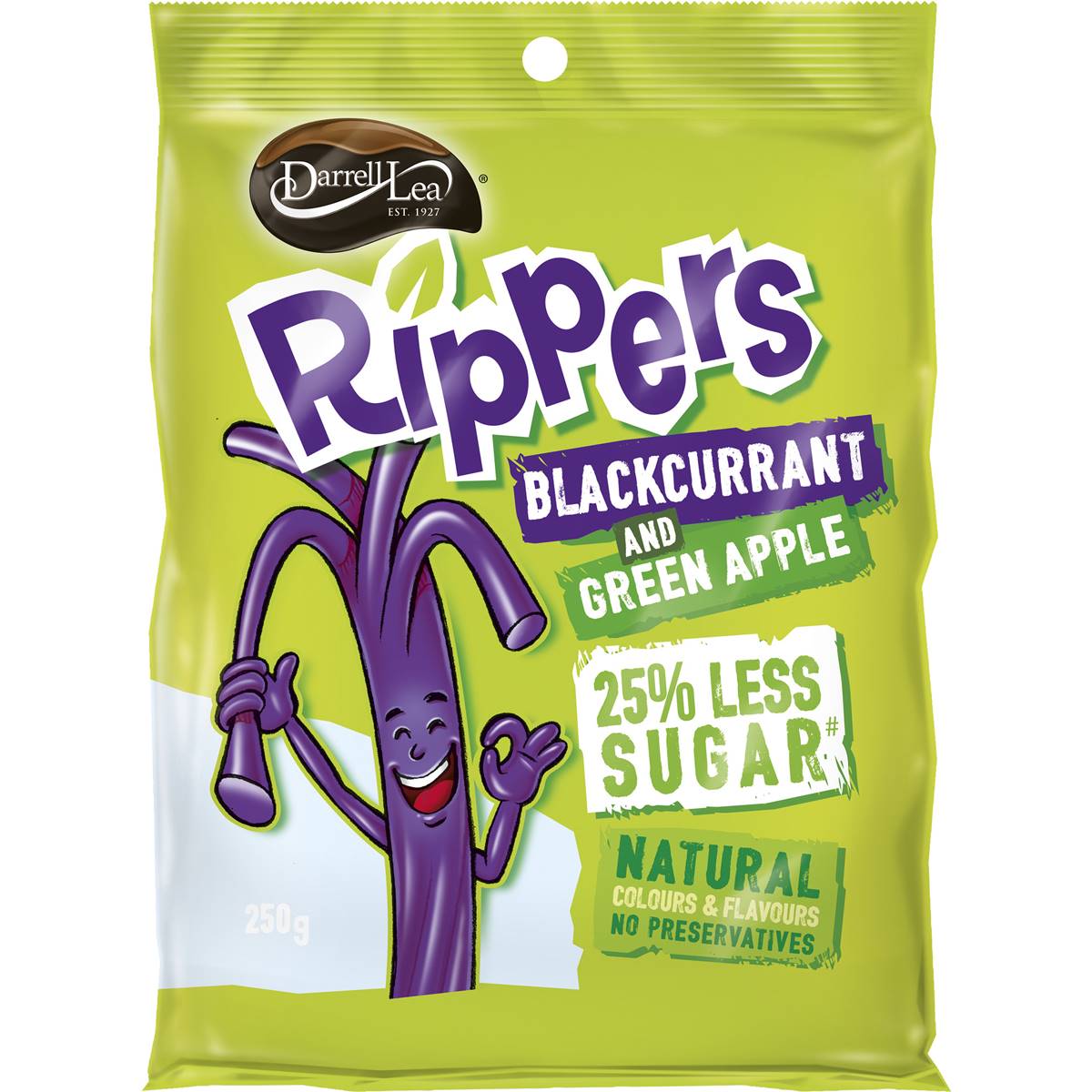 Darrell Lea Rippers Apple & Blackcurrant