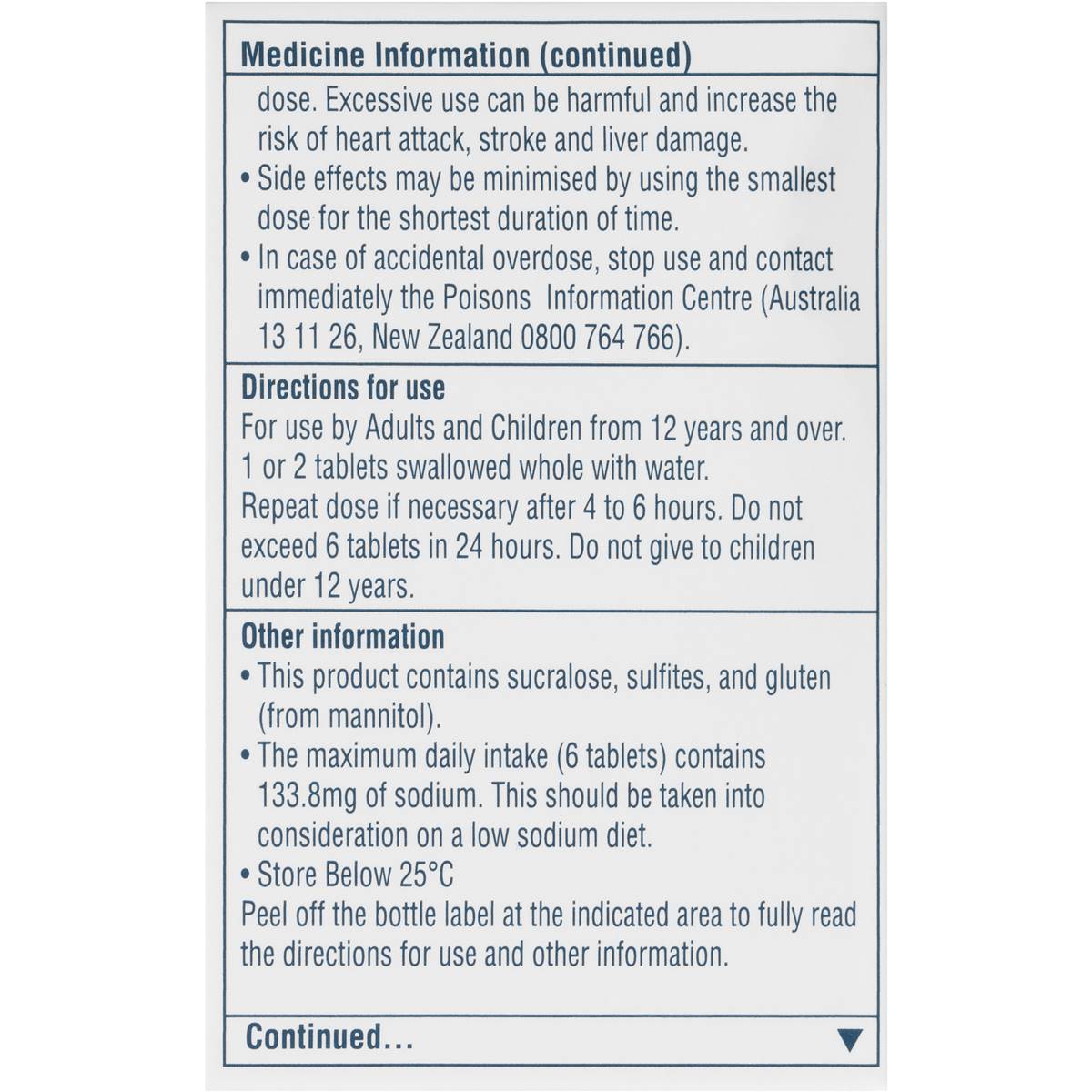 Advil Rapid Release Tablets 24 Pack Woolworths
