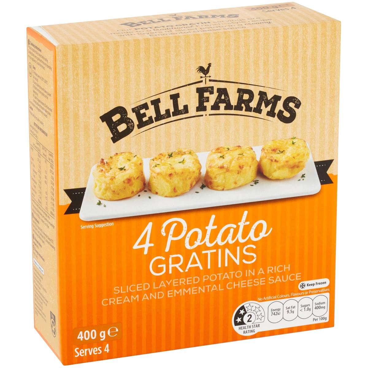 Bell Farms Potato Gratin 4 Pack Woolworths