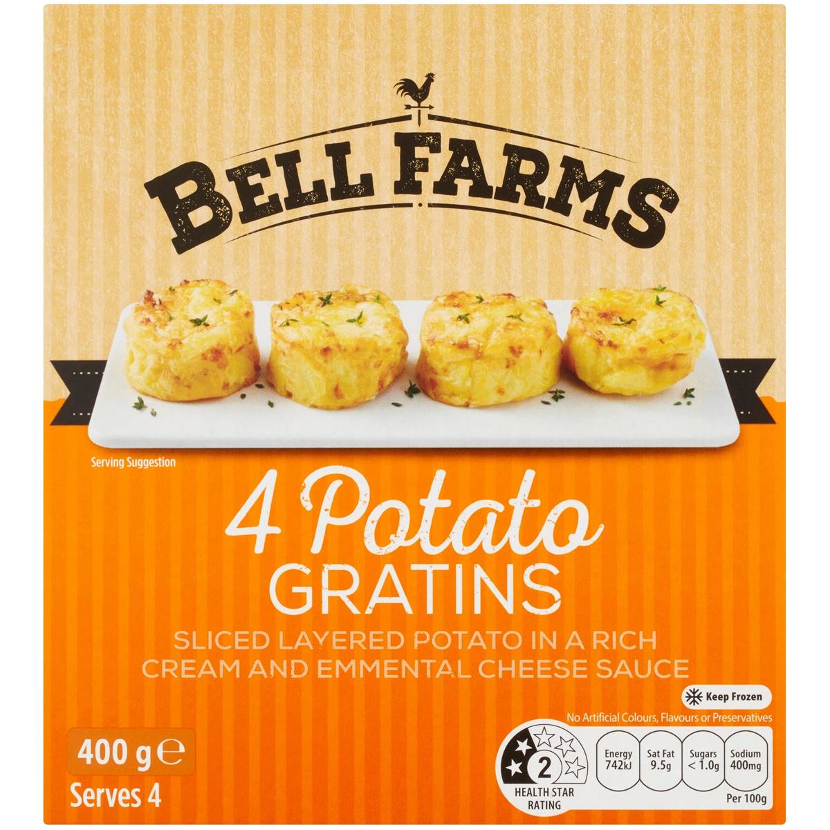 Bell Farms Potato Gratin 4 Pack Woolworths
