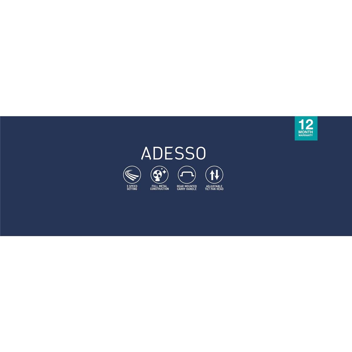 Adesso 45cm High Velocity Floor Fan Each Woolworths