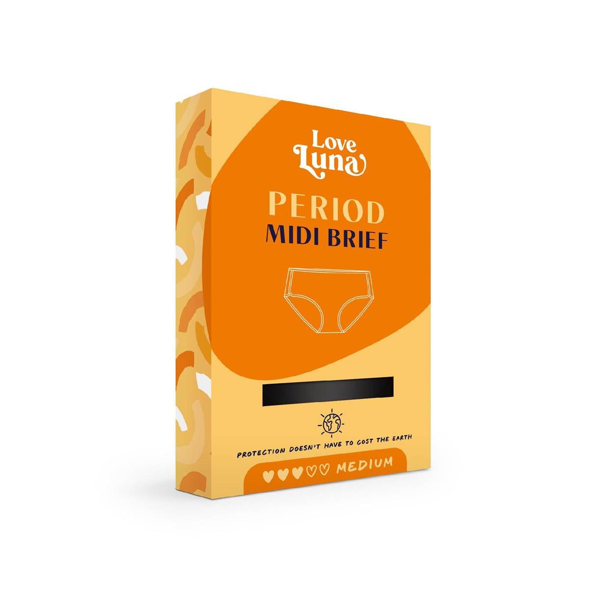 Love Luna Midi Period Brief 1214 Woolworths