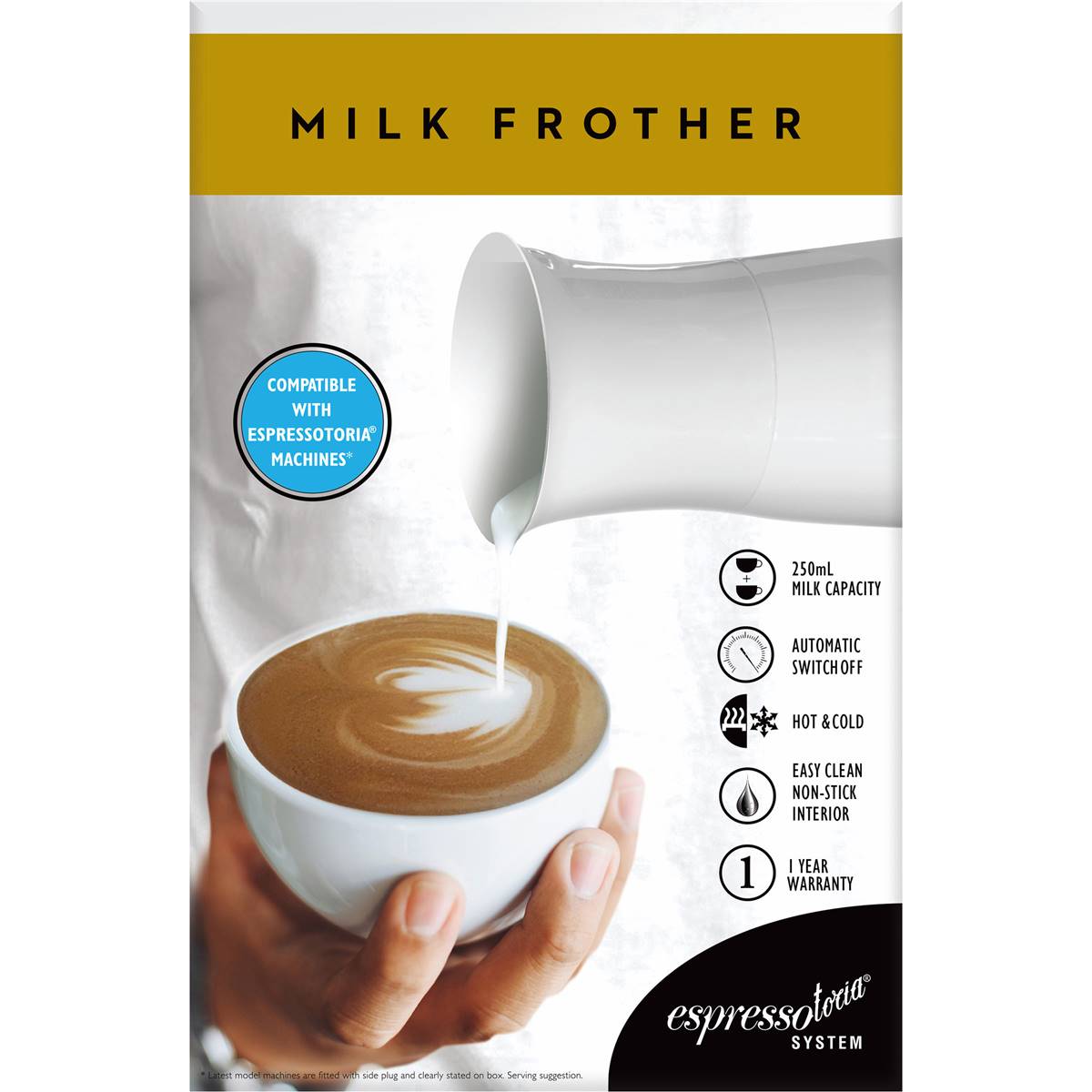 Vittoria Espressotoria Milk Frother Each Woolworths