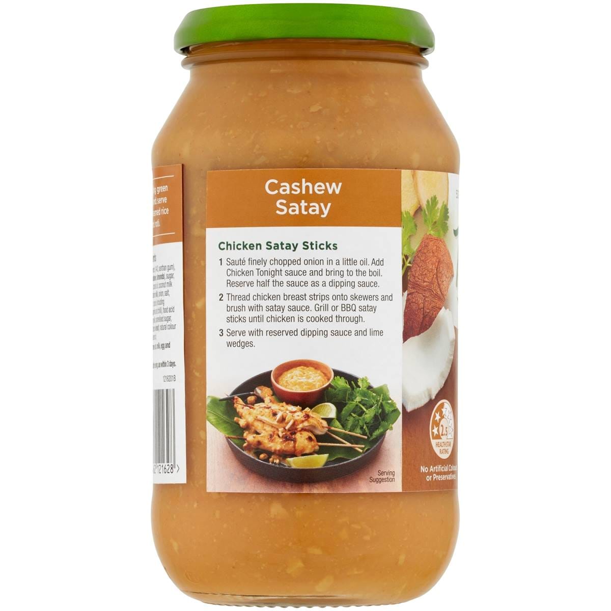 Chicken Tonight Satay Cashew Simmer Sauce 500g Woolworths