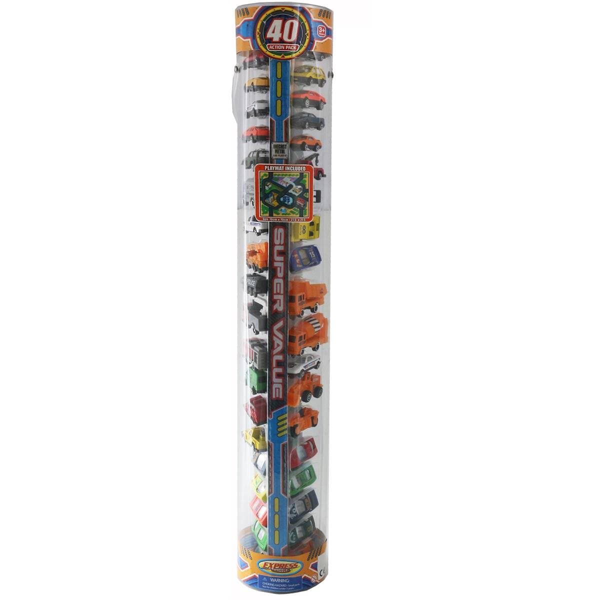 Express Wheels Jumbo Pack Of Action Cars With Mat 40 Pack Woolworths