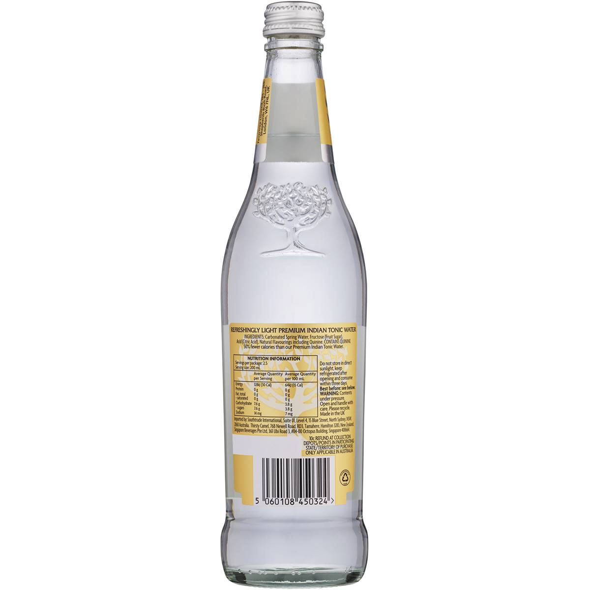 Fever-tree Refreshingly Light Tonic Water 500ml | Woolworths