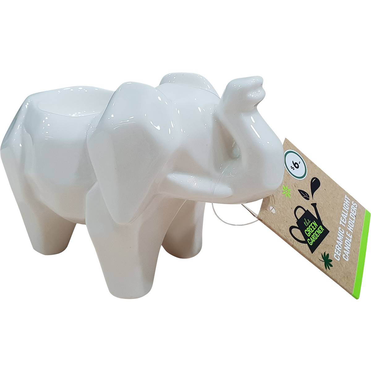 Green Gardener Ceramic Tealight Candle Holder Each Woolworths