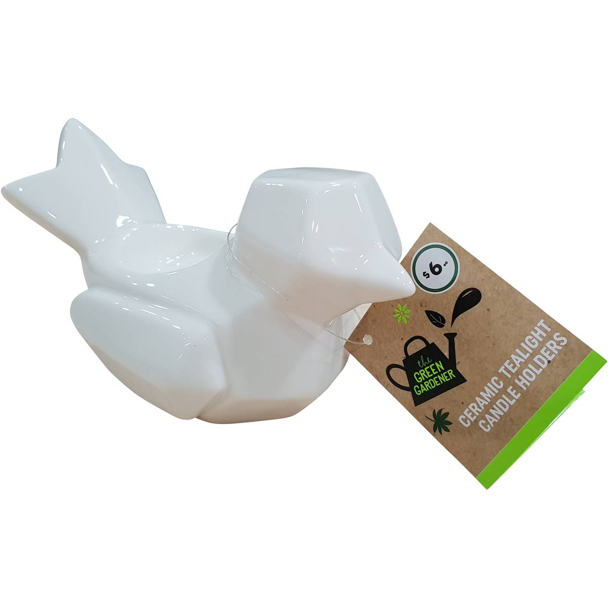 Green Gardener Ceramic Tealight Candle Holder Each Woolworths