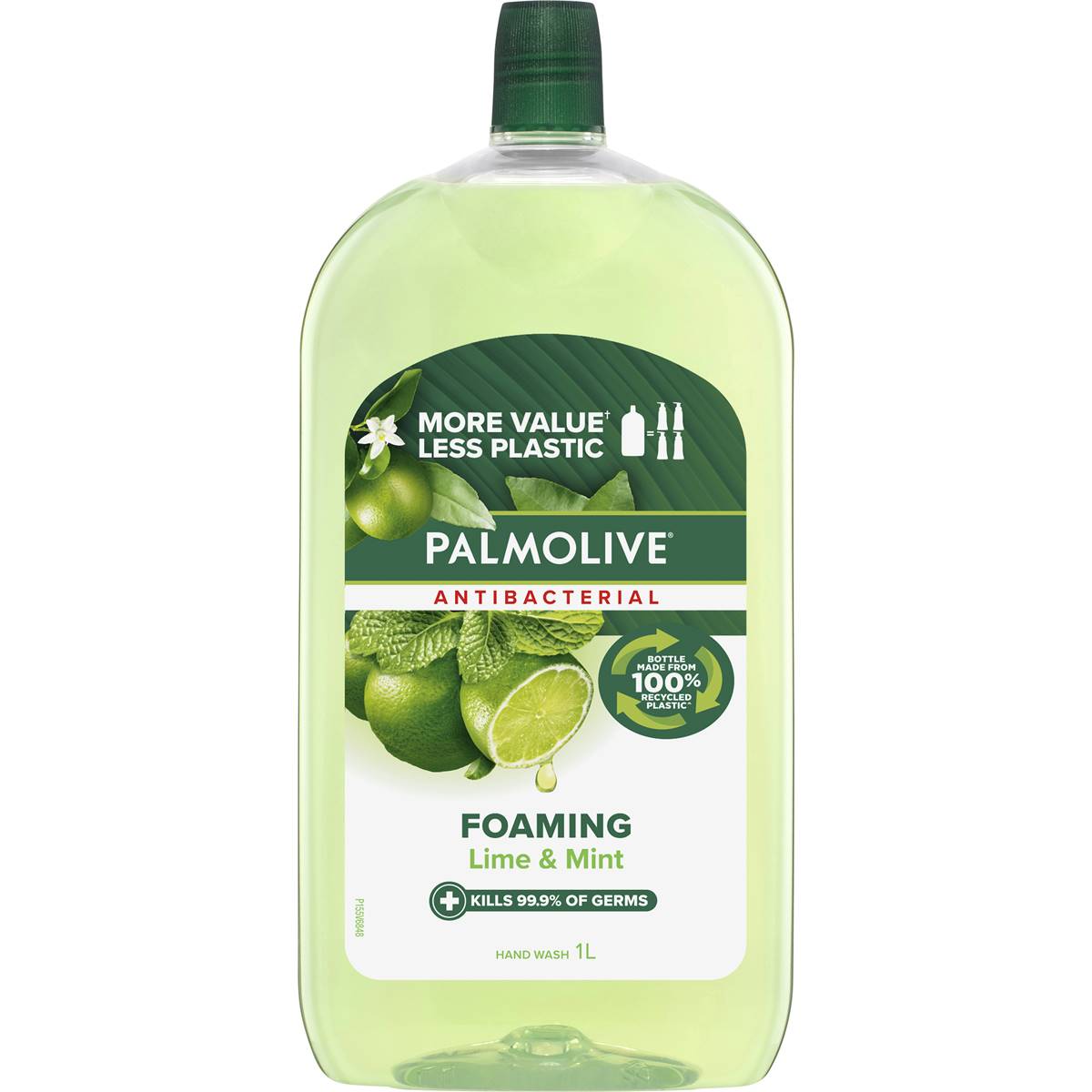 Palmolive Antibacterial Foaming Liquid Hand Wash Soap Refill Lime