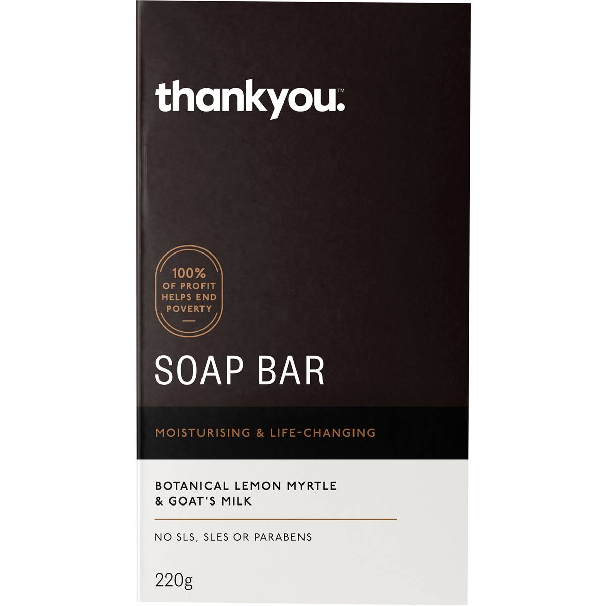 Thankyou. Soap Bar Goat's Milk & Lemon Myrtle