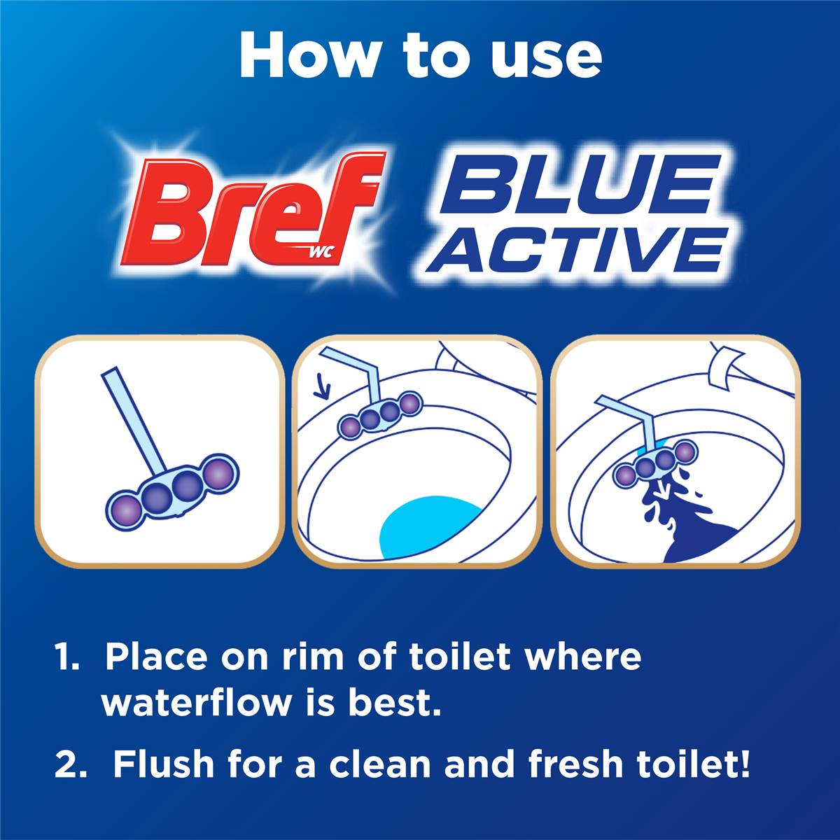 Bref Purple Active Lavender Toilet Cleaner Block 50g Woolworths