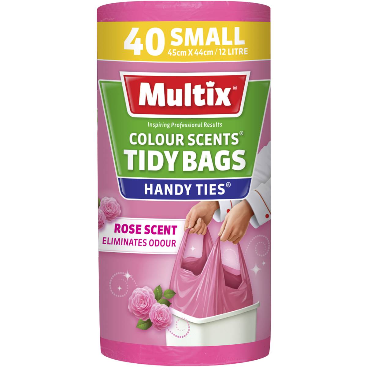 Multix Small Kitchen Tidy Bags Rose