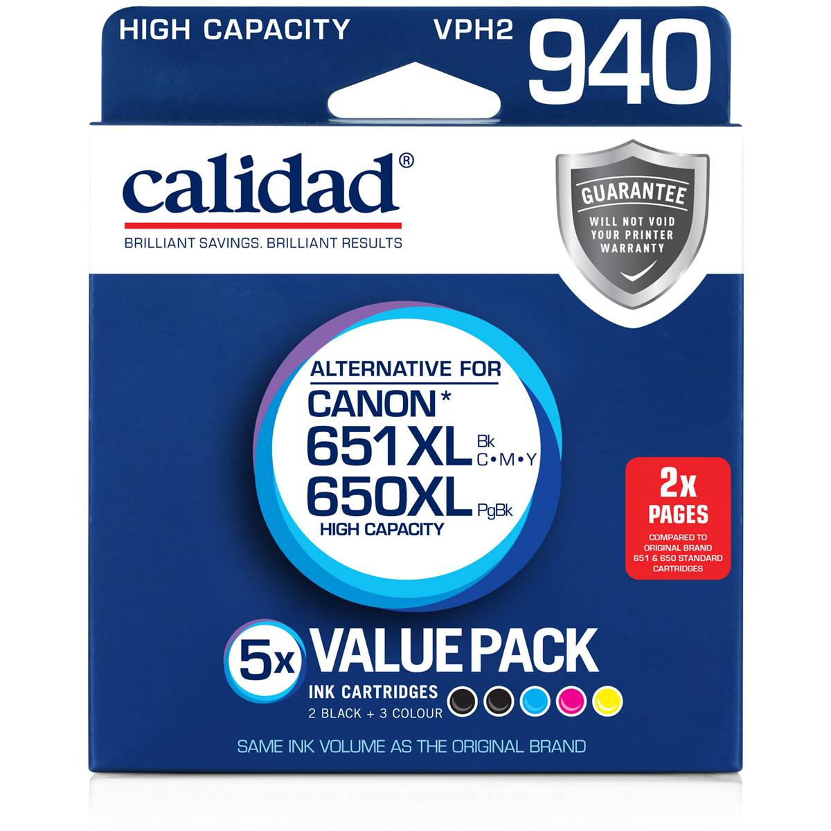 Calidad Canon 650 Xl & 651 Xl Ink Cartridges