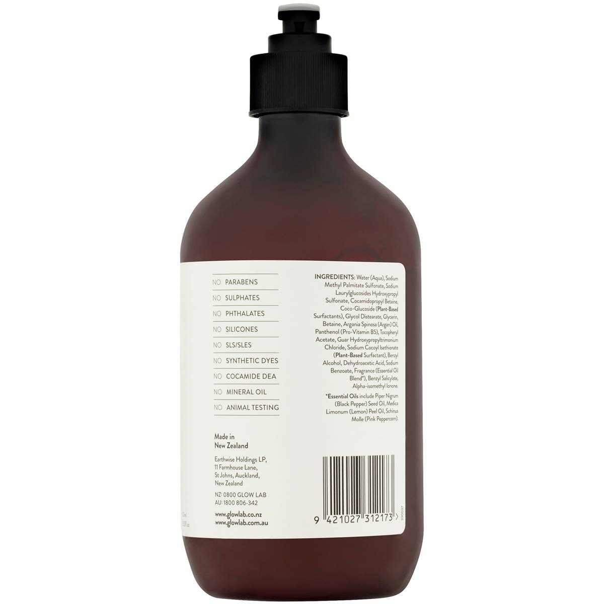 Glow Lab Body Wash Black Peppercorn 400ml Woolworths