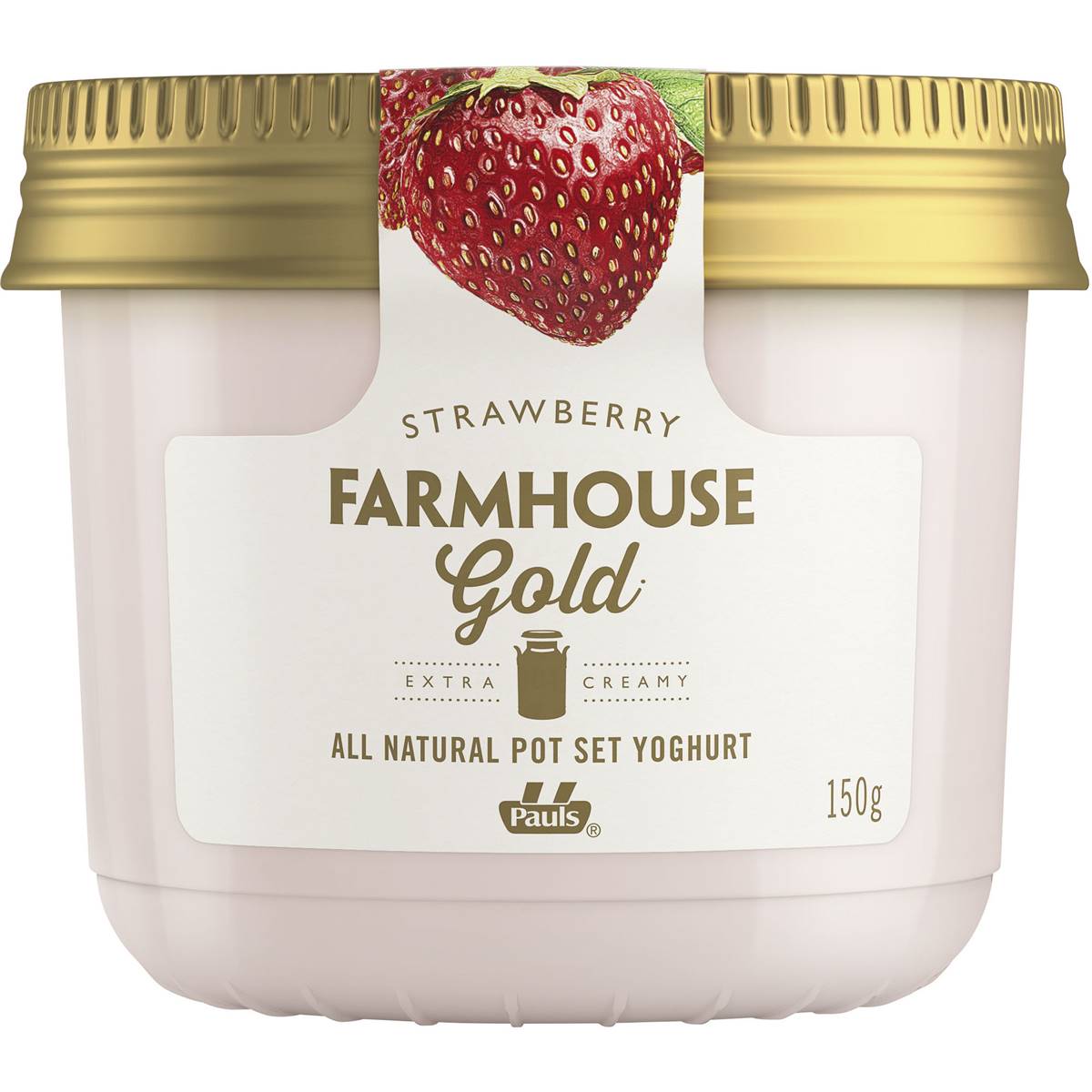 Farmhouse Gold Strawberry Yoghurt 150g Woolworths