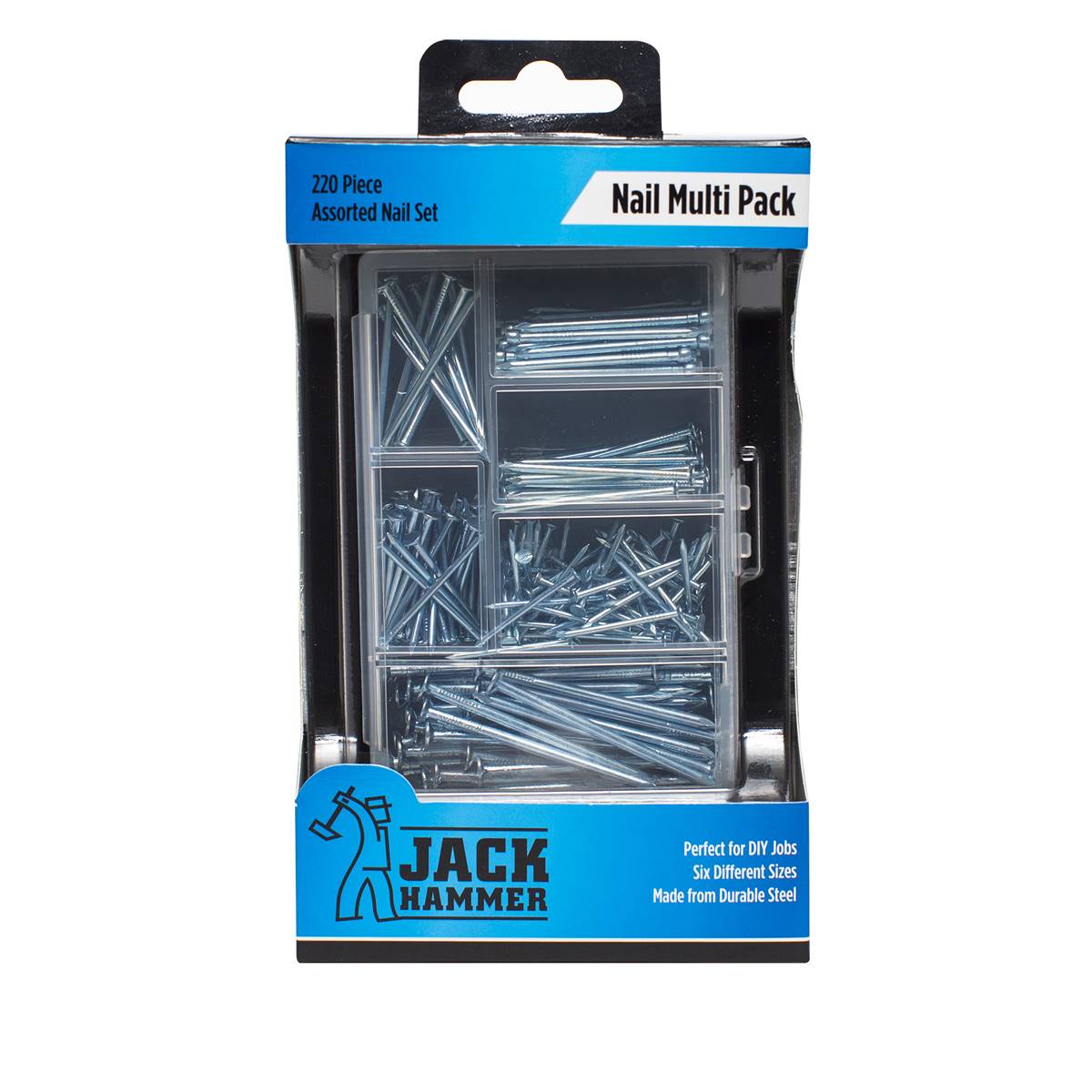 Jack Hammer Nail Multi Pack 220 Piece Assorted