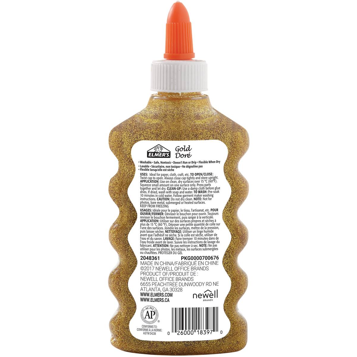 Elmer's Glitter Glue Gold 177ml Woolworths