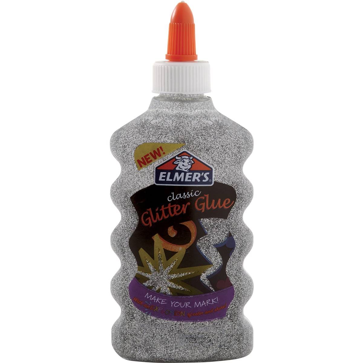Elmer's Glitter Glue Silver 177ml Woolworths